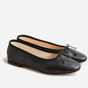 J crew Zoe ballet flats in leather